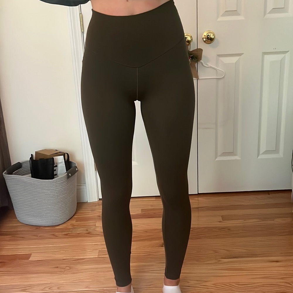 aerie legging olive green